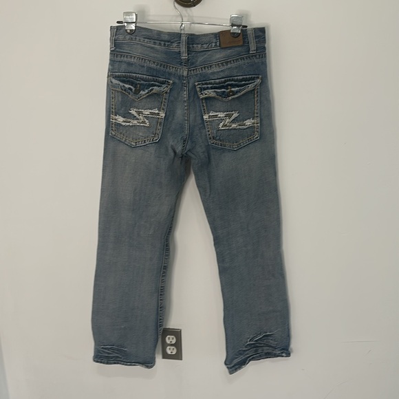 Men's Blue Jeans Flypaper Bootcut 32x30 - Picture 4 of 6